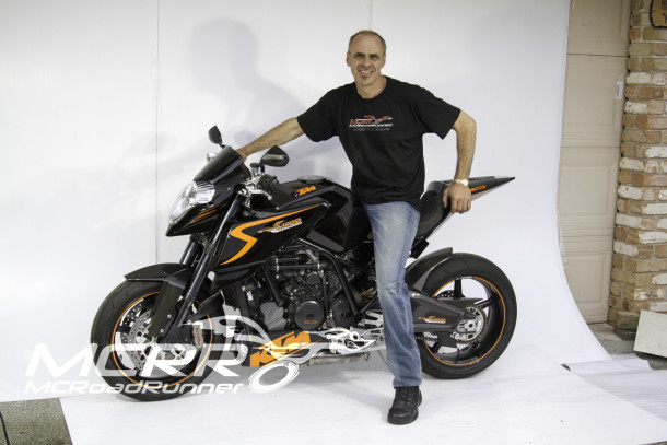 steve broberg sitting on naked rc8 custom